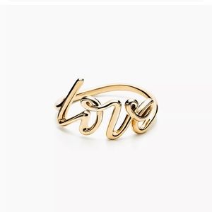Yellow Gold Paloma Picasso Tiffany Love Ring